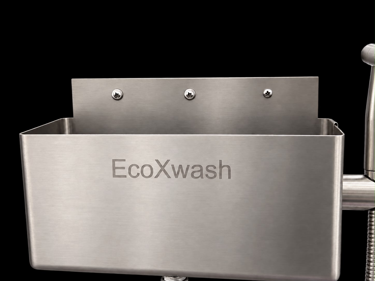 EcoXwash stainless steel basin front view